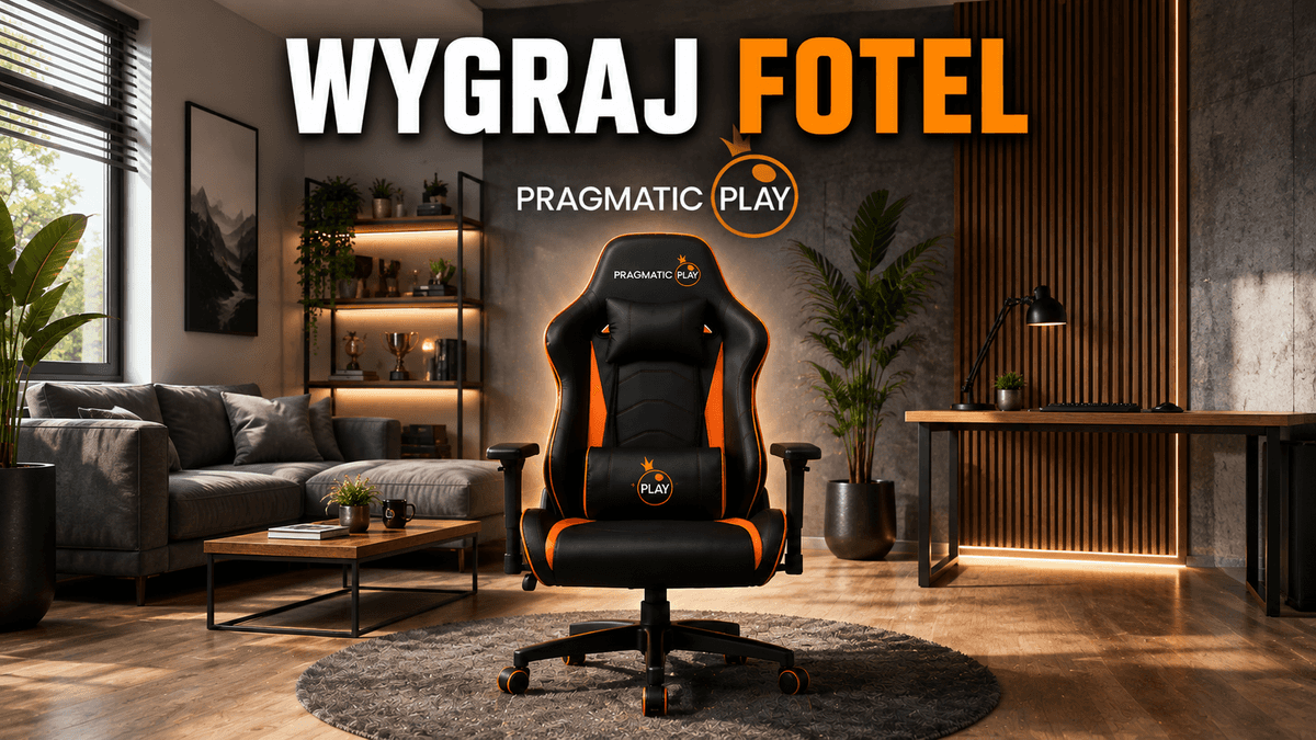 Grafika wydarzenia Wygraj Fotel Pragmatic Play i wygrywaj jak boss 🎁 GIVEAWAY 🎁 