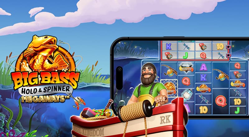 Grafika turnieju Big Bass Hold & Spinner Megaways 🎣 Wygraj Bilet, LEGO Technic i Nintendo Switch!🌊