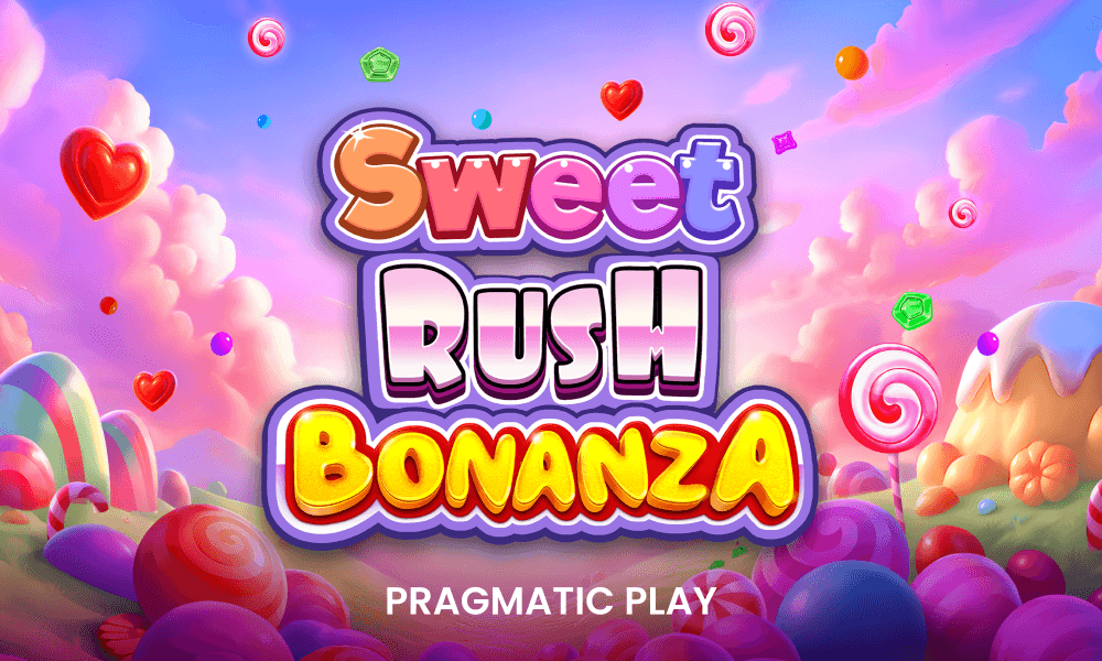Grafika turnieju Sweet Rush Bonanza 🍭 – Wygraj PlayStation®5 , zestaw LEGO