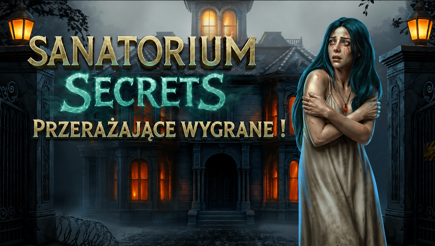 Grafika turnieju 😱 Sanatorium Secrets 😱 Ścieżka Smoczych Nagród! 🎁 Wygraj: fotel Pragmatic Play, malowana figurka ZEUSA, gadżety od Pragmatic Play