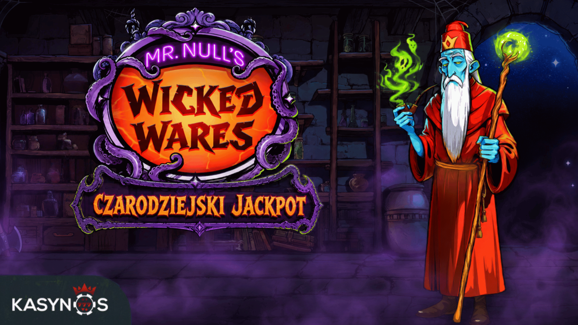 Grafika turnieju 🧙‍♂️🔮Mr Null’s Wicked Wares🔮 Czarodziejski Jackpot🧙‍♂️