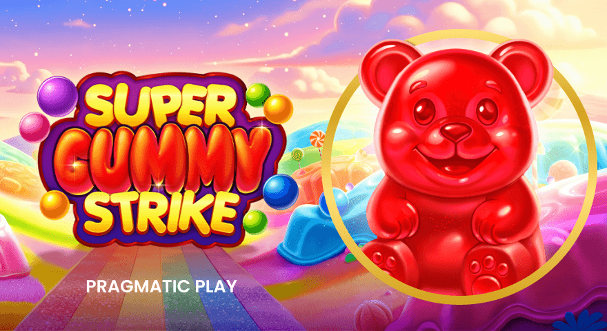 Super Gummy Strike 🍬 Win a PlayStation®5 and Pragmatic Play merchandise ✨ tournament graphic