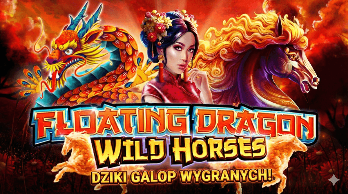 Floating Dragon Wild Horses 🐉 Win €2,500 🏇 tournament graphic